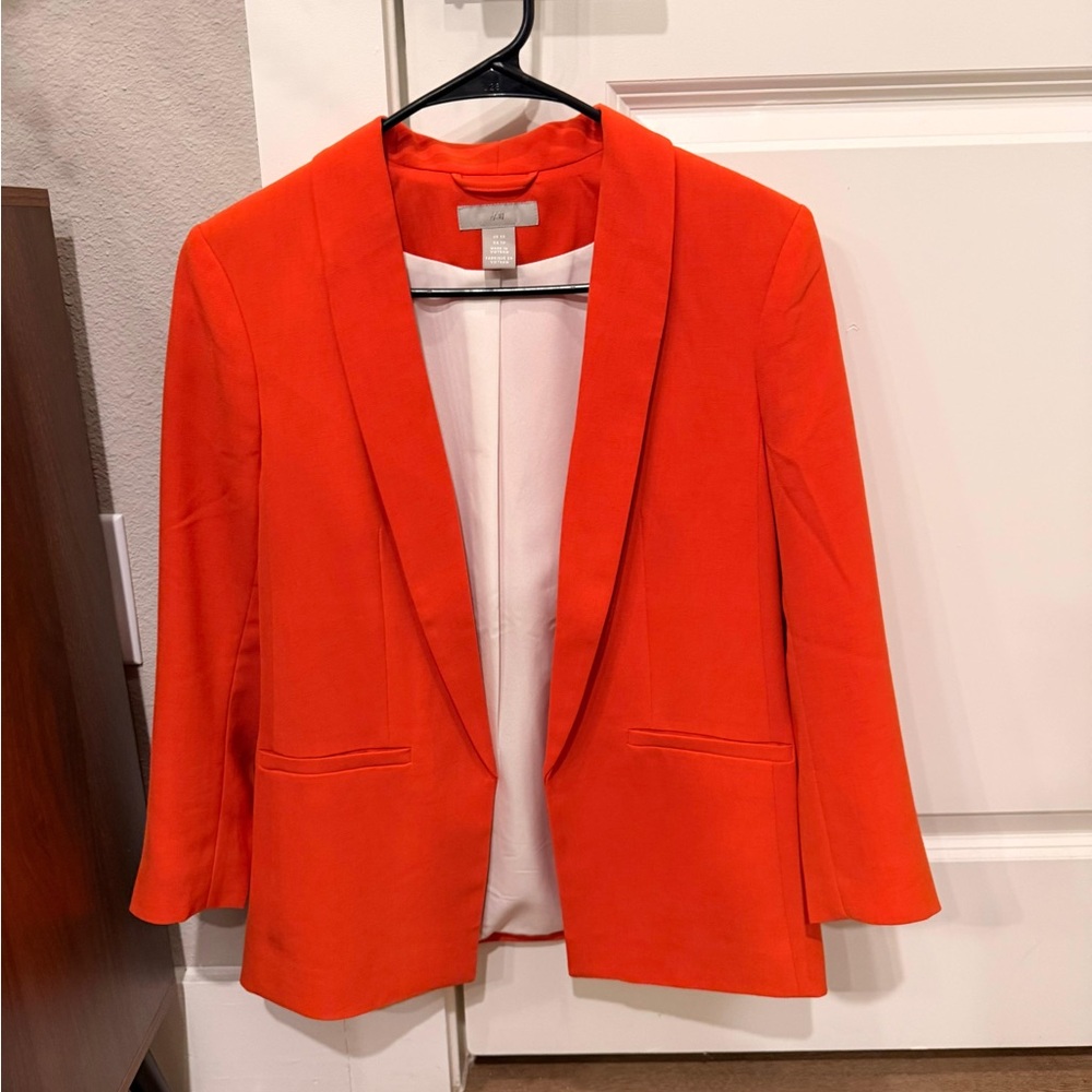 H&M Bold Orange Blazer